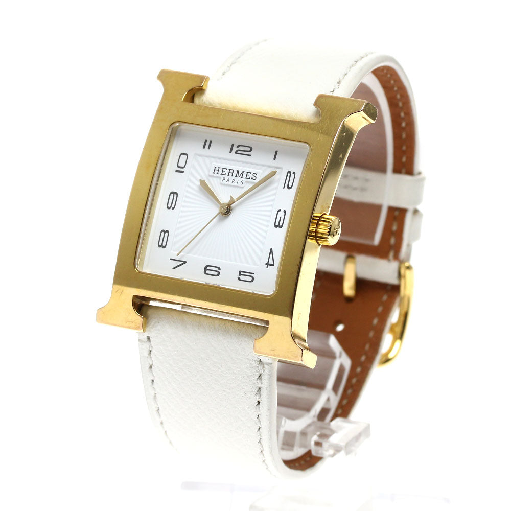 HERMES H watch HH1.801 white Dial Quartz Men's Watch_902232