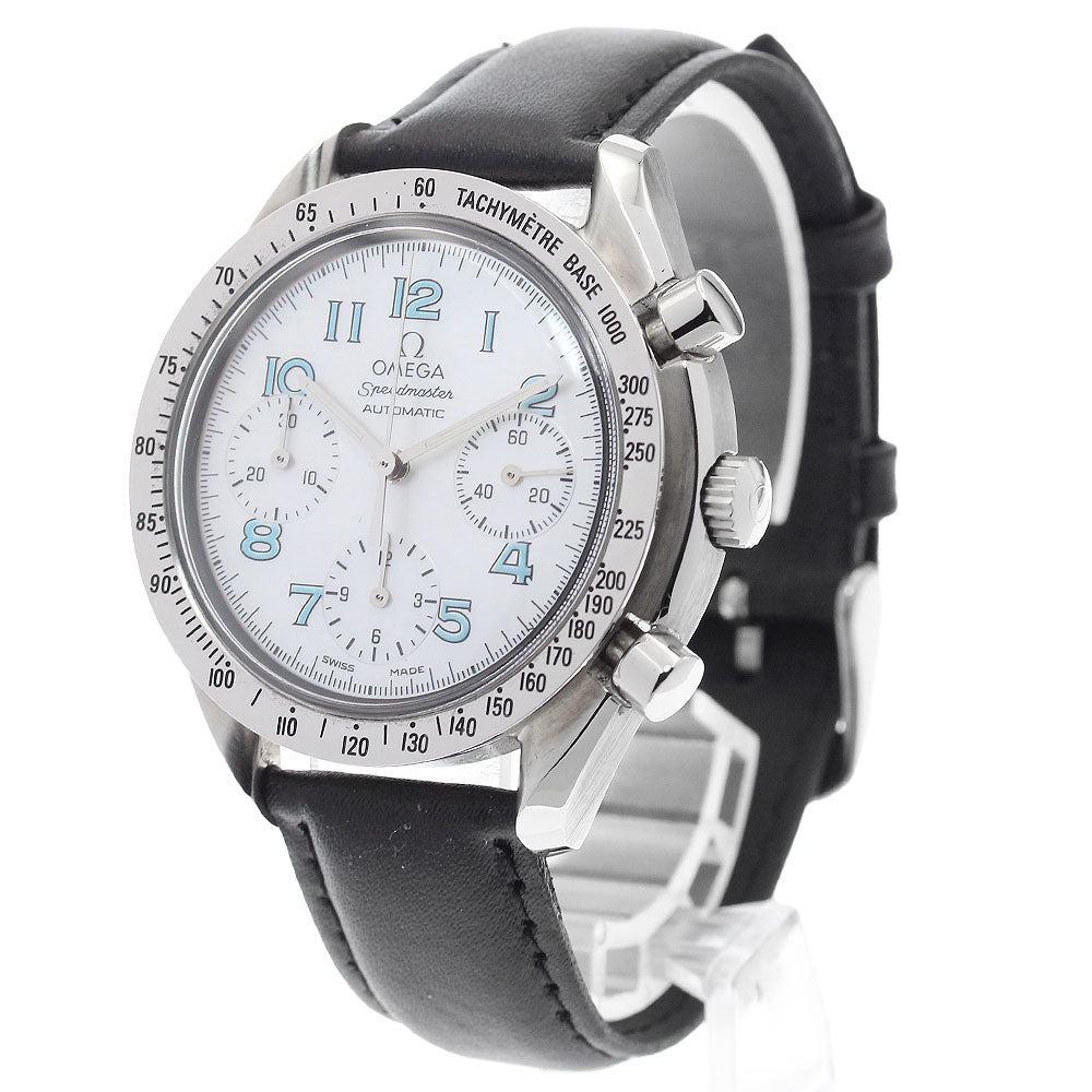 OMEGA Speedmaster 3802.71.53 Chronograph White shell Dial Automatic Men's Watch_902239
