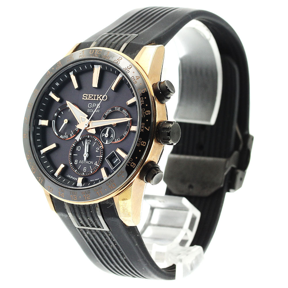 SEIKO Astron SBXC006/5X53-0AB0 GPS black Dial Solar Powered Radio Men's_902240