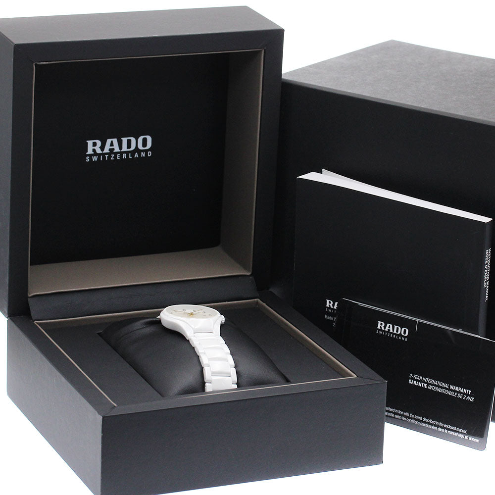 RADO True R27061902 12P diamond date White shell Dial Quartz Ladies Watch_902244