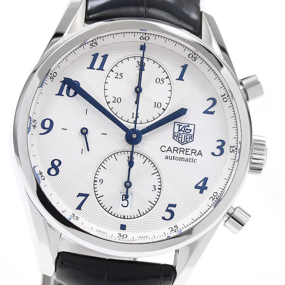 TAG HEUER Carrera Heritage Caliber 16 CAS2111 Chronograph Silver Dial Automatic Men's Watch_902276