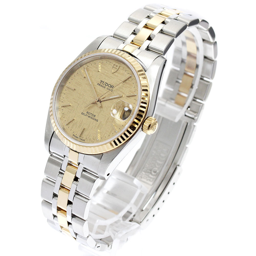 TUDOR Prince Date 74033 YG bezel gold Dial Automatic Men's Watch_902279
