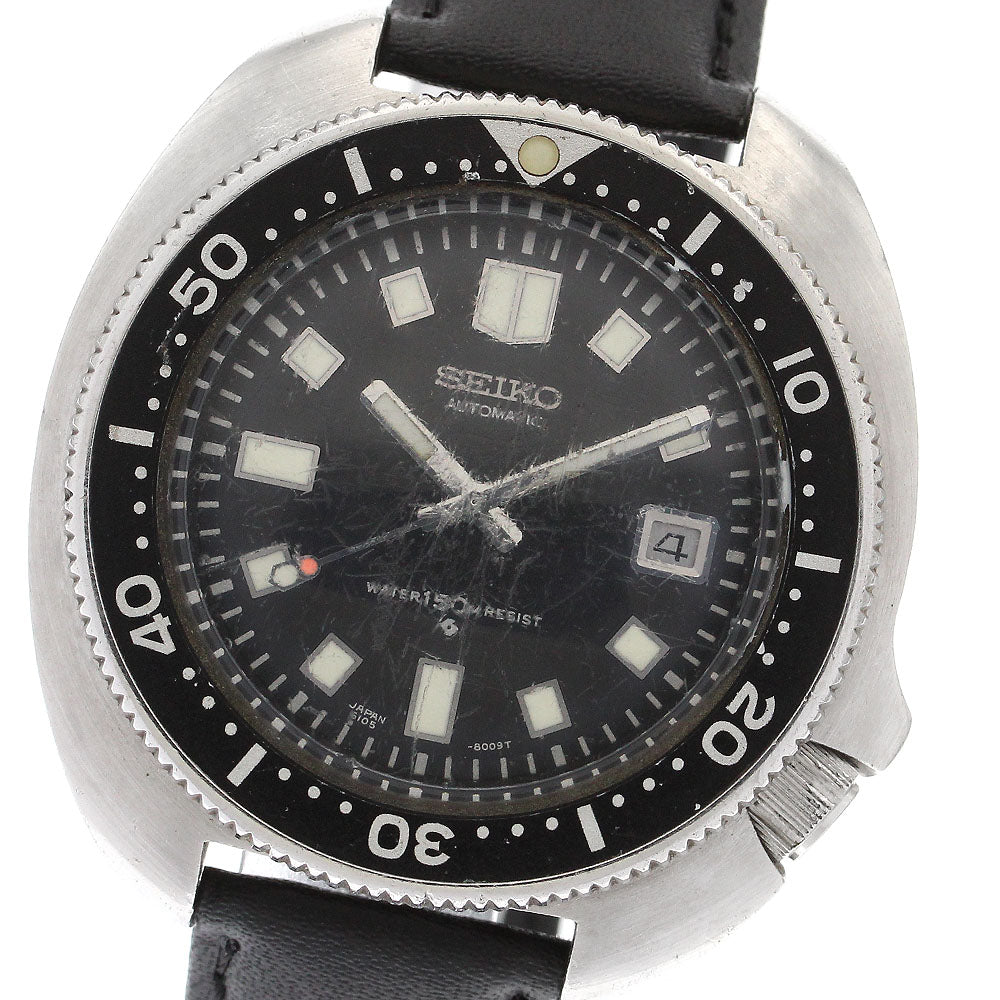 SEIKO Second diver 6105-8110 Date black Dial Automatic Men's Watch_902292