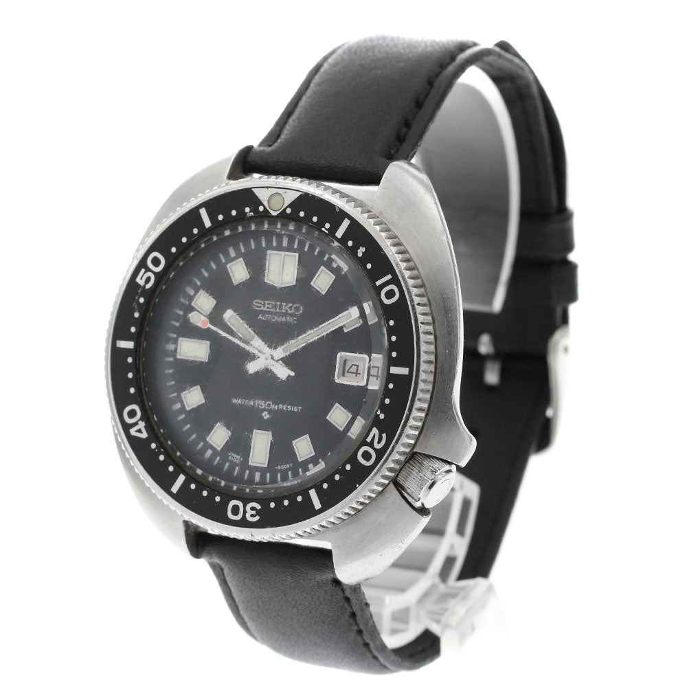 SEIKO Second diver 6105-8110 Date black Dial Automatic Men's Watch_902292