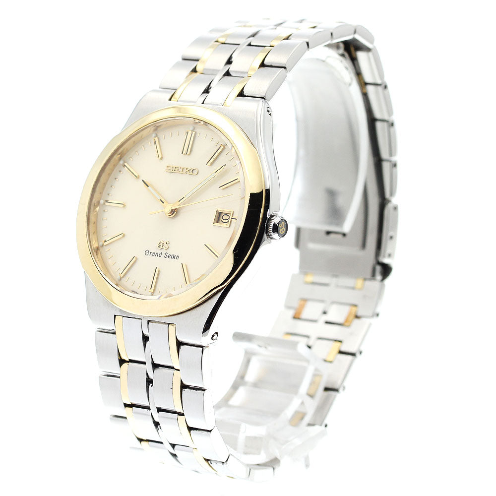 SEIKO Grand Seiko SBGG002/8N65-9000 Date gold Dial Quartz Men's Watch_902328