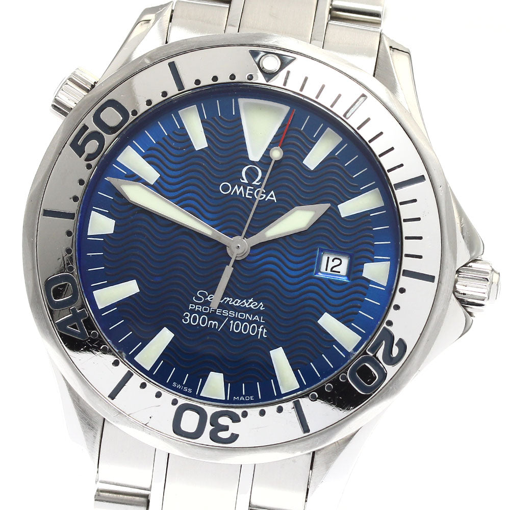 OMEGA Seamaster300 2265.80 Date blue Dial Quartz Men's Watch_902332