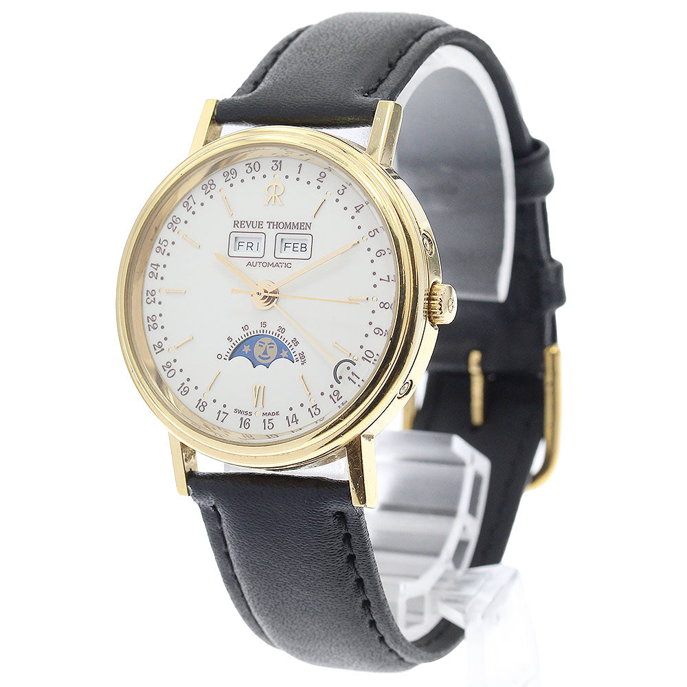 REVUE THOMMEN Triple calendar moon phase beige Dial Automatic Men's Watch_902354