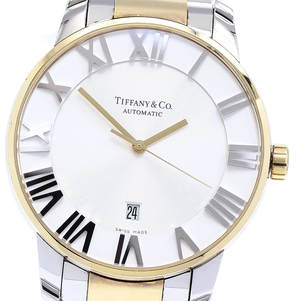 TIFFANY&Co. Atlas Dome Z1810.68.13A21A00A YG2 tone date AT Men's Watch_902369
