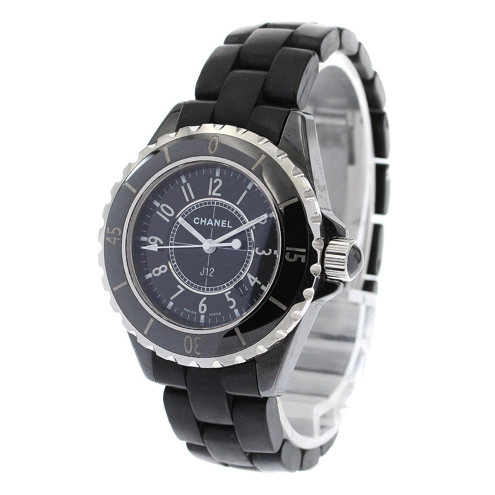 CHANEL J12 H0681 Black ceramic date black Dial Quartz Ladies Watch_902424