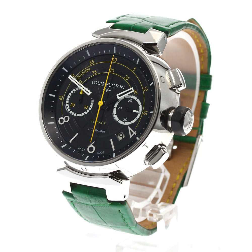LOUIS VUITTON Tambour Q102B Flyback chronograph, limited to 888 pieces worldwide black Dial Automatic Men's Watch_902448