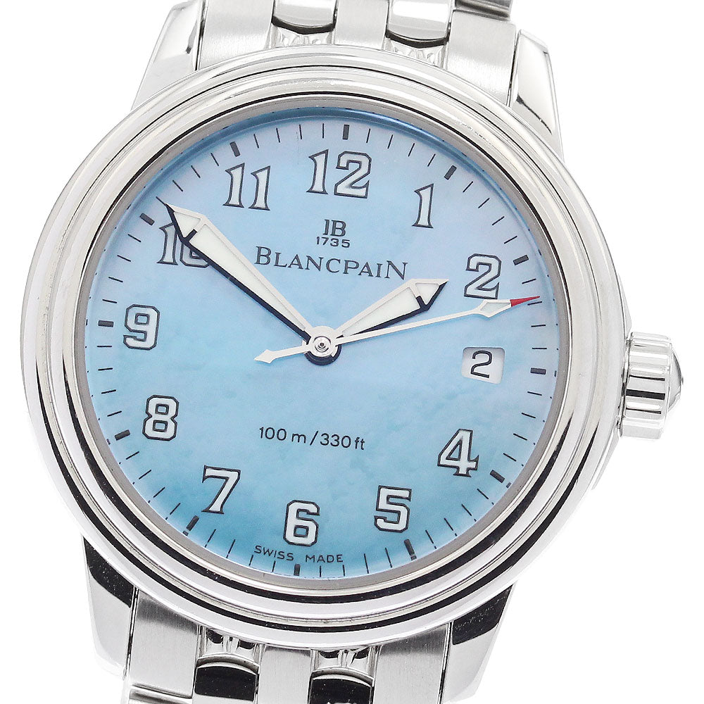 Blancpain Leman B2102-1144L-71 Date Blue shell Dial Automatic Ladies Watch_902456