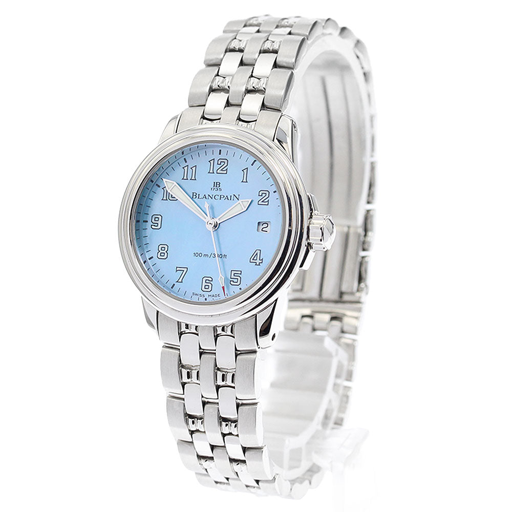 Blancpain Leman B2102-1144L-71 Date Blue shell Dial Automatic Ladies Watch_902456