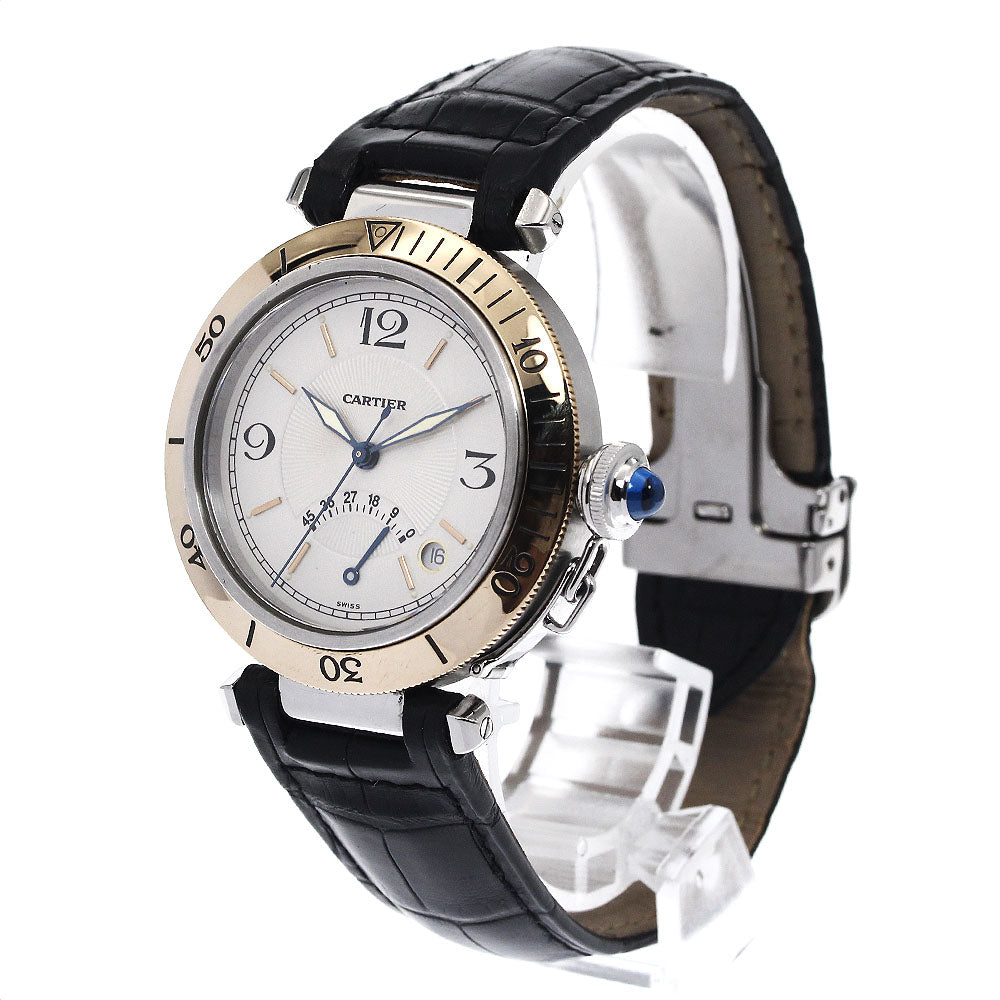 CARTIER Pasha 38mm W3101255 Power reserve YG bezel beige Dial Automatic Men's Watch_902482