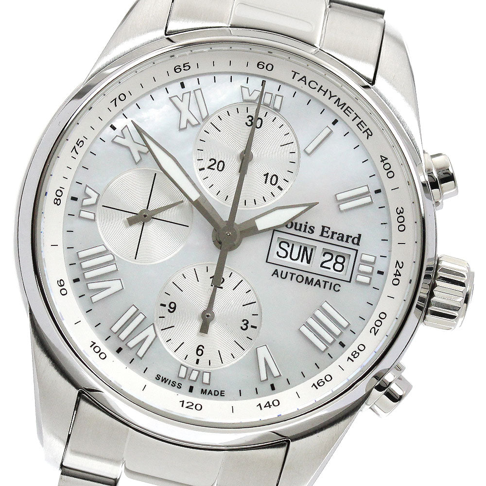 Louis Erard Heritage 78102AA04 Chronograph day date White shell Dial Automatic Men's Watch_902488