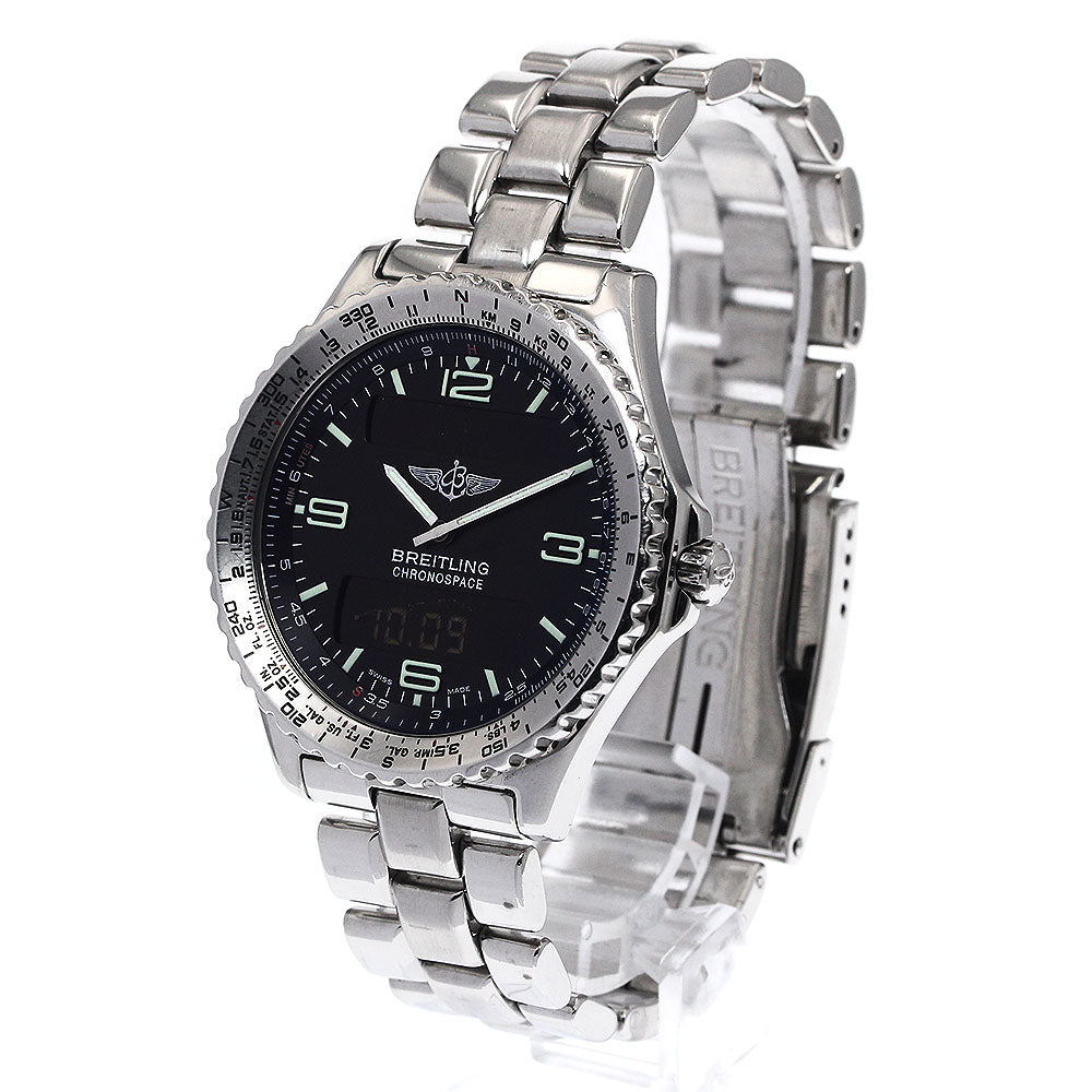 BREITLING Chrono space A56012.1 Black Dial Quartz Men's Watch_902497