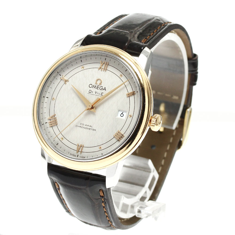 OMEGA De Ville Prestige 424.23.40.20.02.003 Co-Axial Date Silver Dial Automatic Men's Watch_902501