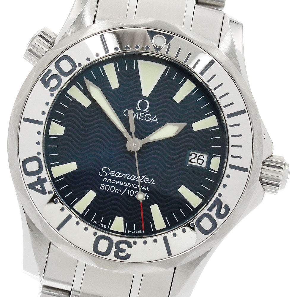 OMEGA Seamaster300 2263.80 Date blue Dial Quartz Boy's Watch_902502