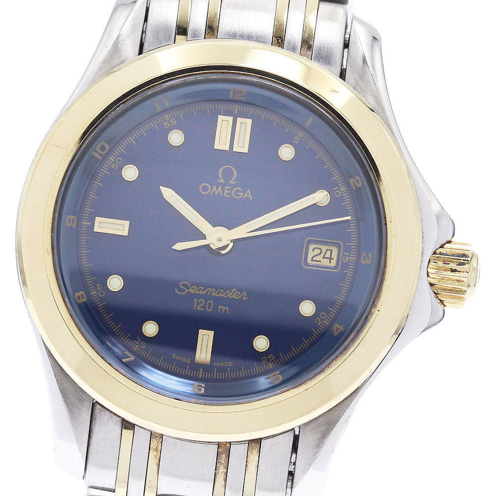 OMEGA Seamaster120 2371.80 Date blue Dial Quartz Ladies Watch_902505