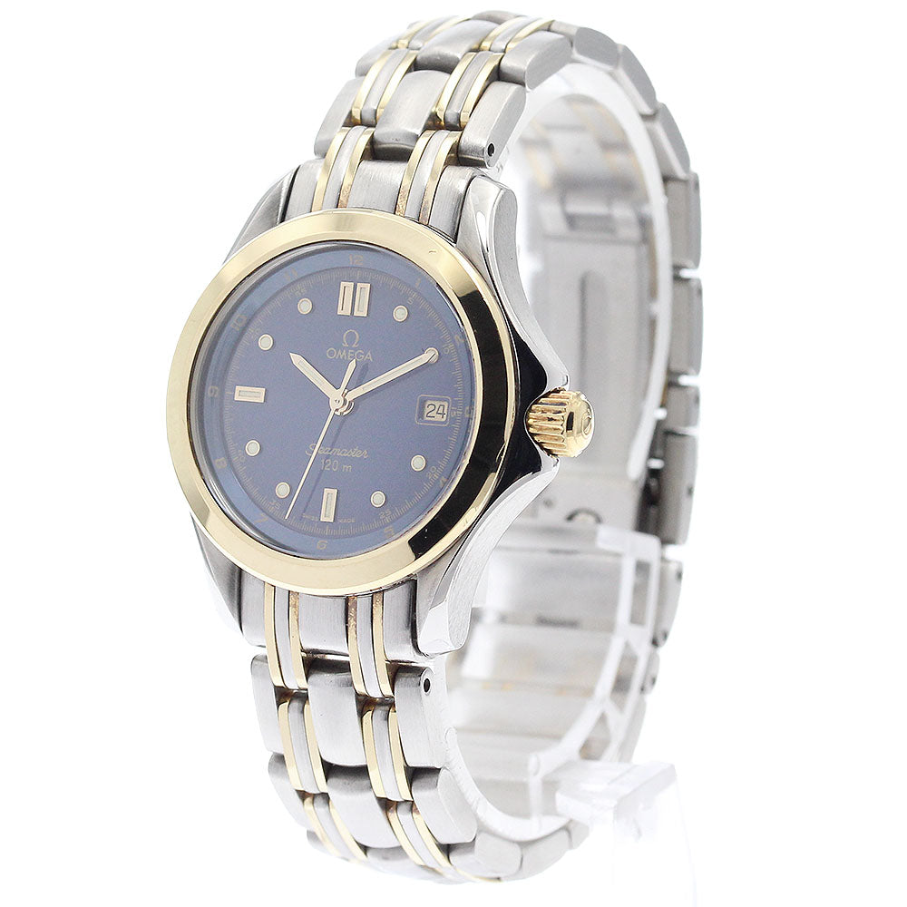 OMEGA Seamaster120 2371.80 Date blue Dial Quartz Ladies Watch_902505