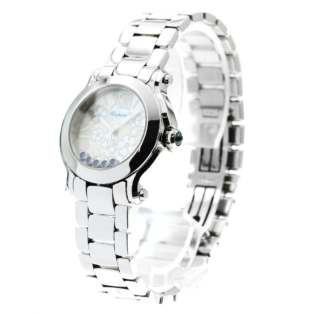 Chopard Happy sports 27/8509-3022 5P Sapphire White shell Dial Quartz Ladies Watch_902512