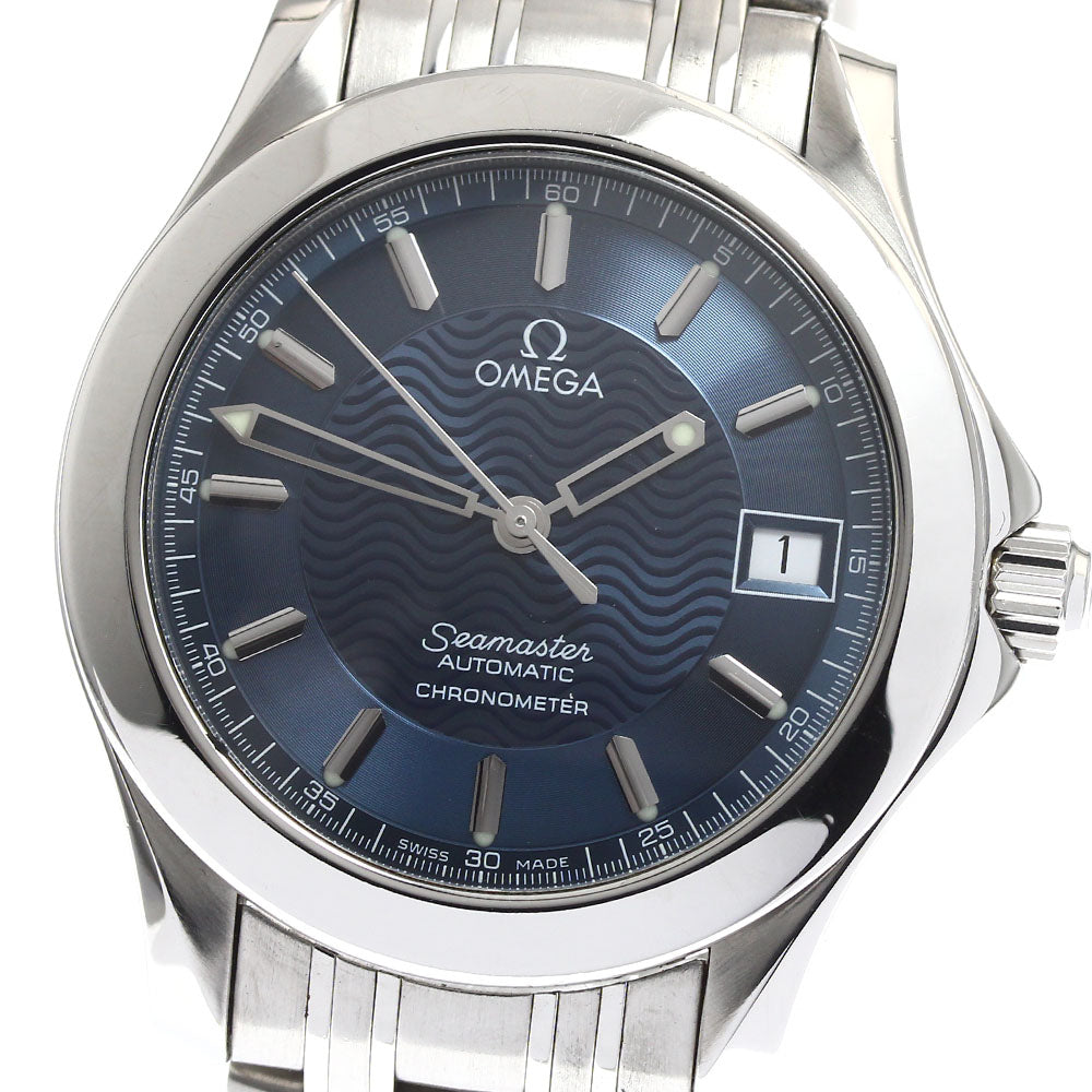 OMEGA Seamaster120 2501.81 Date Navy Dial Automatic Men's Watch_902523