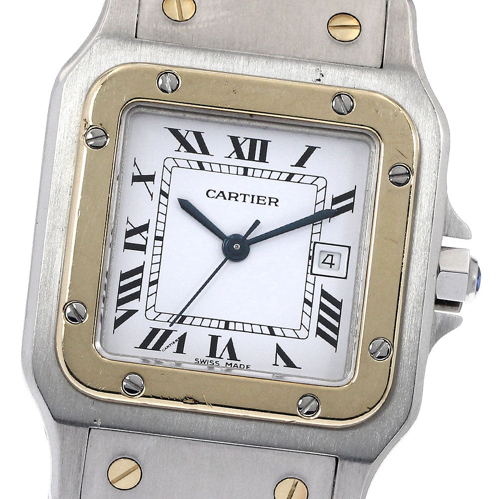 CARTIER Santos GalbeeLM 81036283 YG2 tone white Dial Automatic Men's_902524