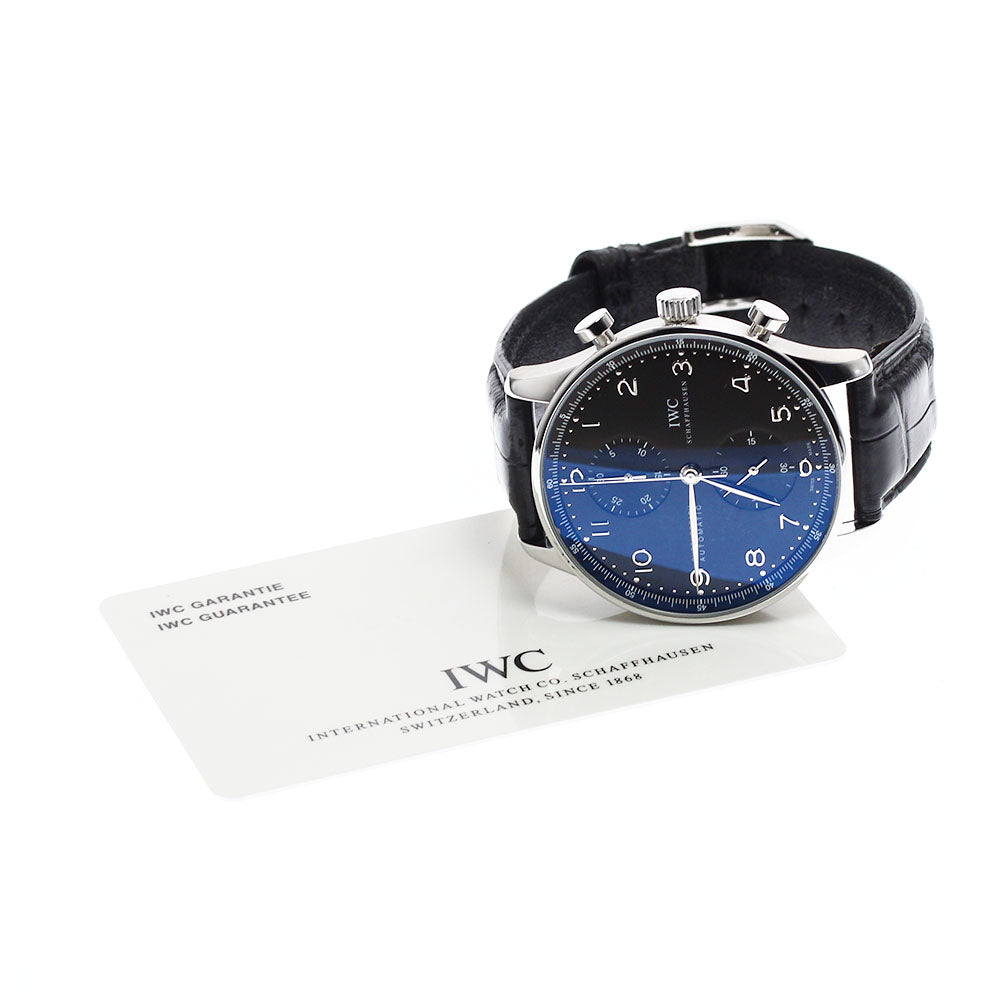 IWC SCHAFFHAUSEN Portugese IW371438 Chronograph black Dial Automatic Men's Watch_902548