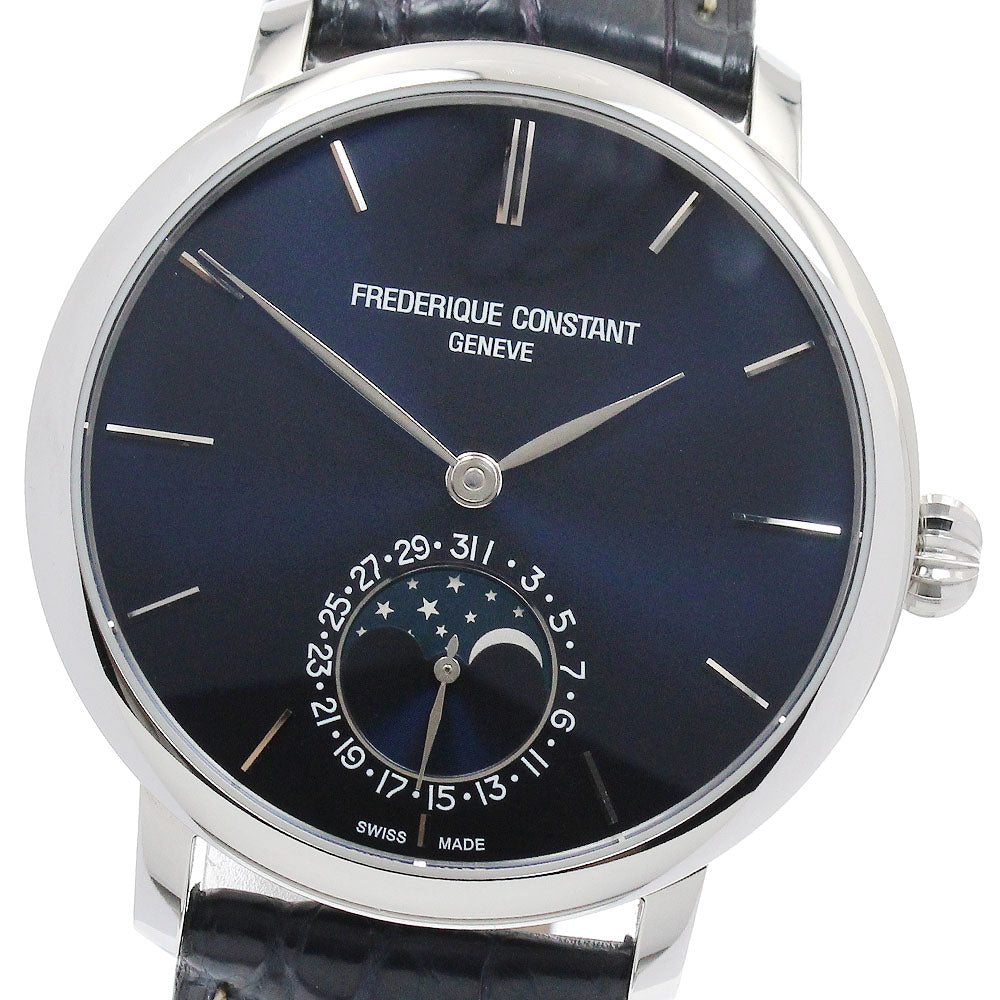 FREDERIQUE CONSTANT Slim line FC-705X4S4/5/6 Moon phase Navy Dial Automatic Men's Watch_902609