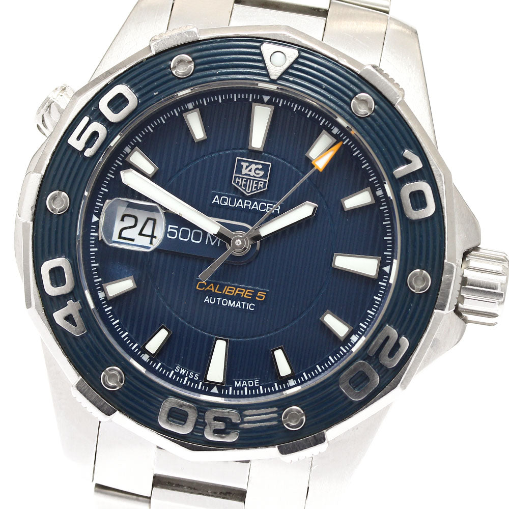 TAG HEUER Aqua racer WAJ2112 Caliber 5 Navy Dial Automatic Men's Watch_902611