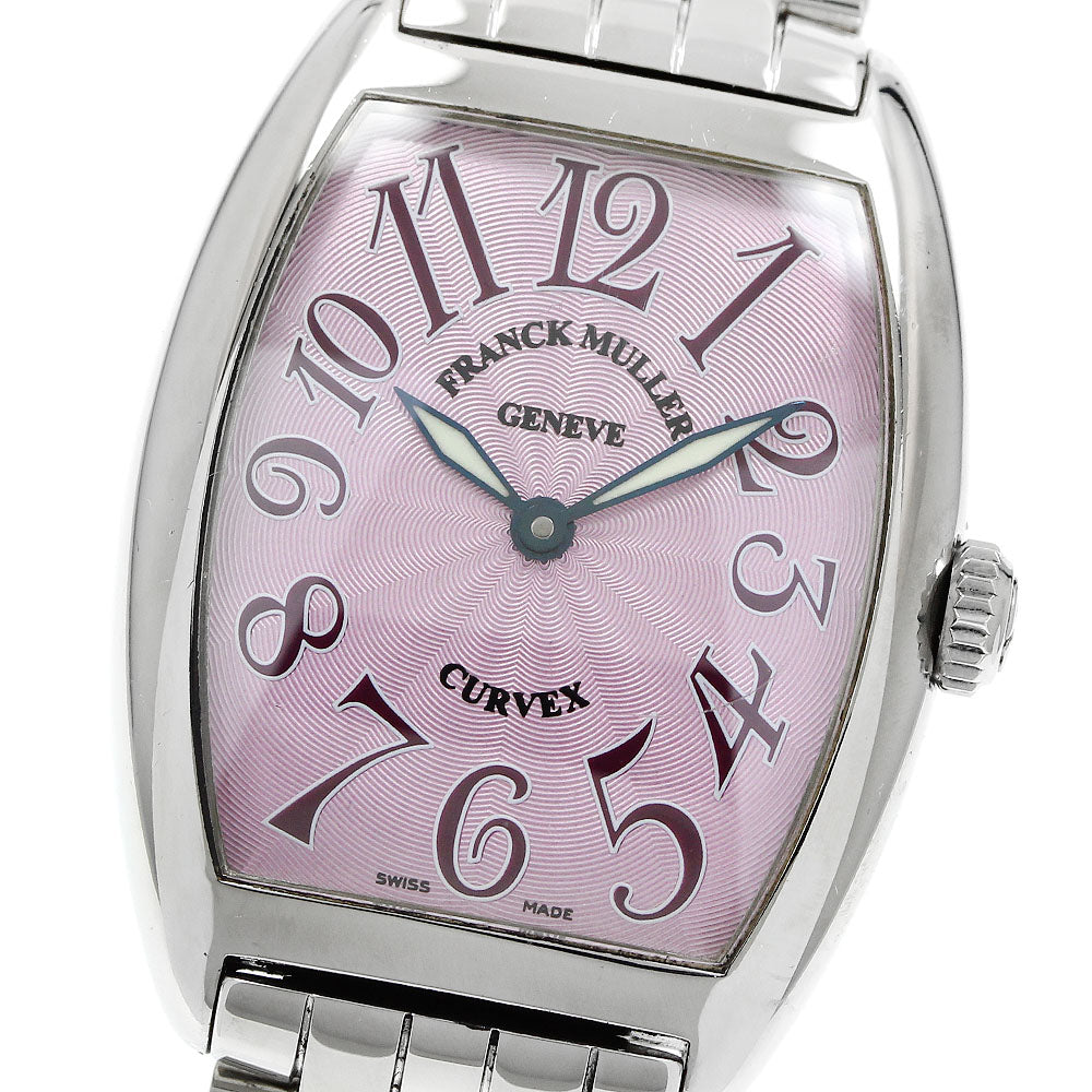FRANCK MULLER Tonneau carvex 7502QZ pink Dial Quartz Ladies Watch_902657