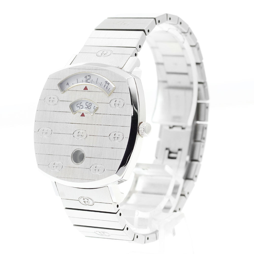 GUCCI Grip watch 157.4/YA157401 Date white Dial Quartz Men's Watch_902662