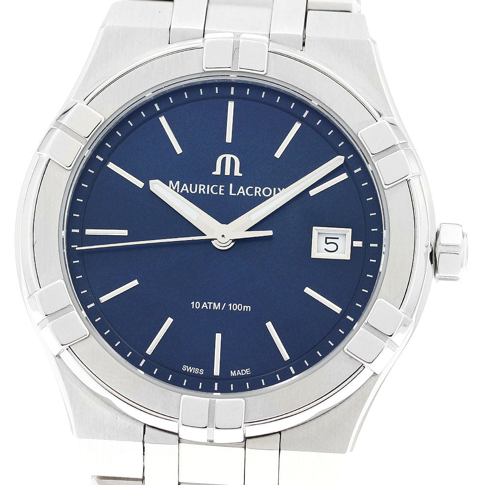 Maurice Lacroix icon AI1108-SS002-430-1 Date Navy Dial Quartz Men's Watch_902670