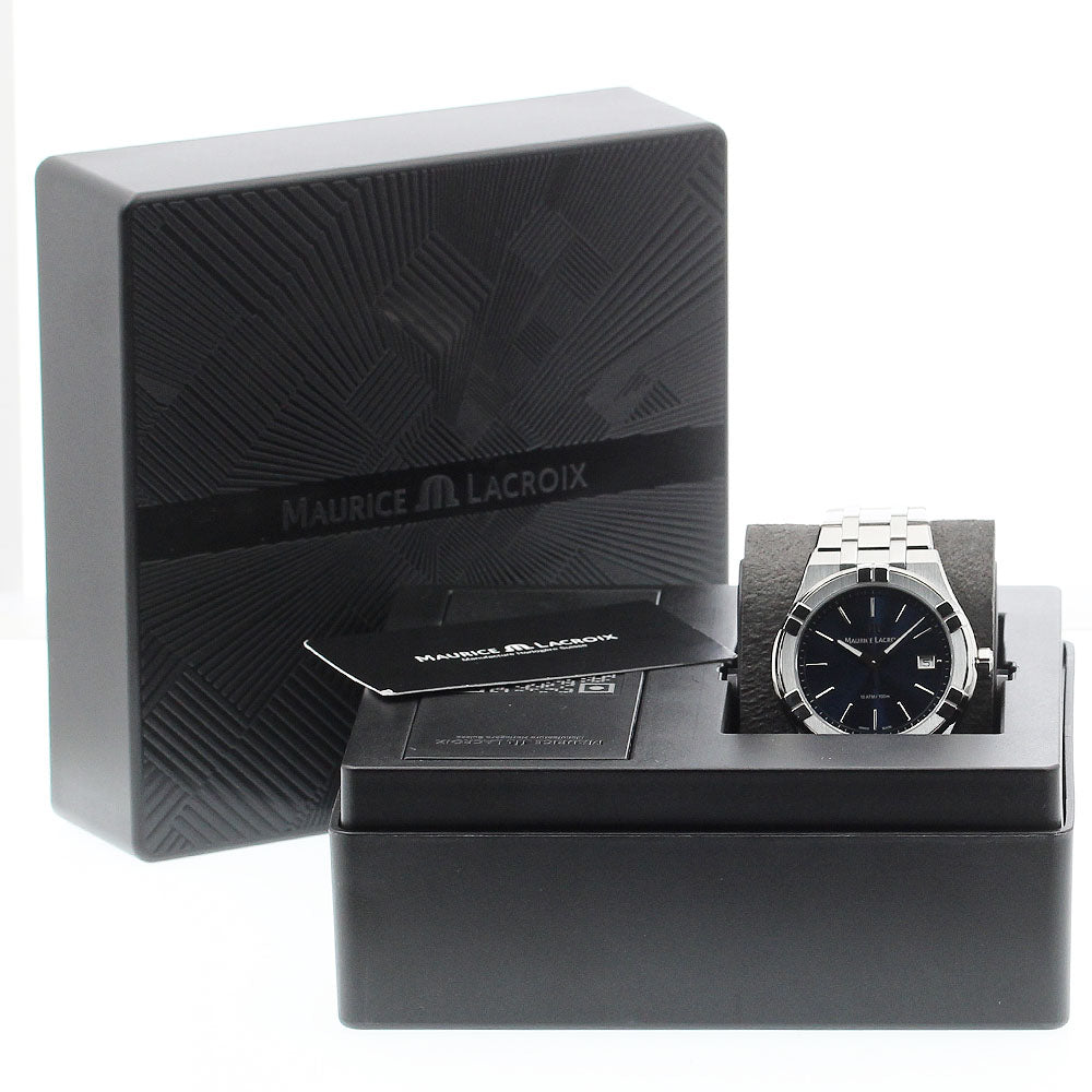 Maurice Lacroix icon AI1108-SS002-430-1 Date Navy Dial Quartz Men's Watch_902670