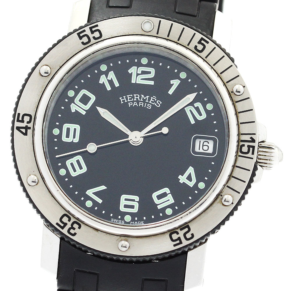 HERMES Clipper diver CL7.715 Date black Dial Quartz Men's Watch_902673