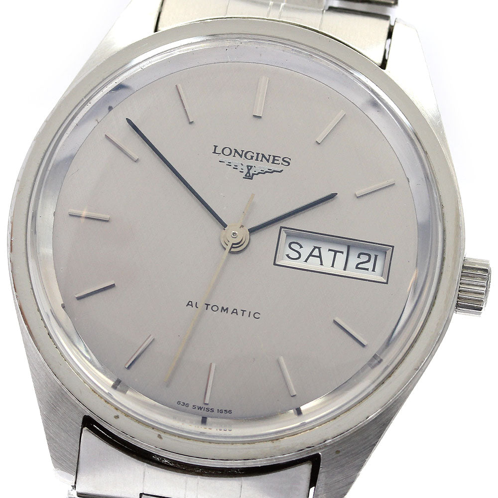 LONGINES Day date Silver Dial Automatic Men's Watch_902678