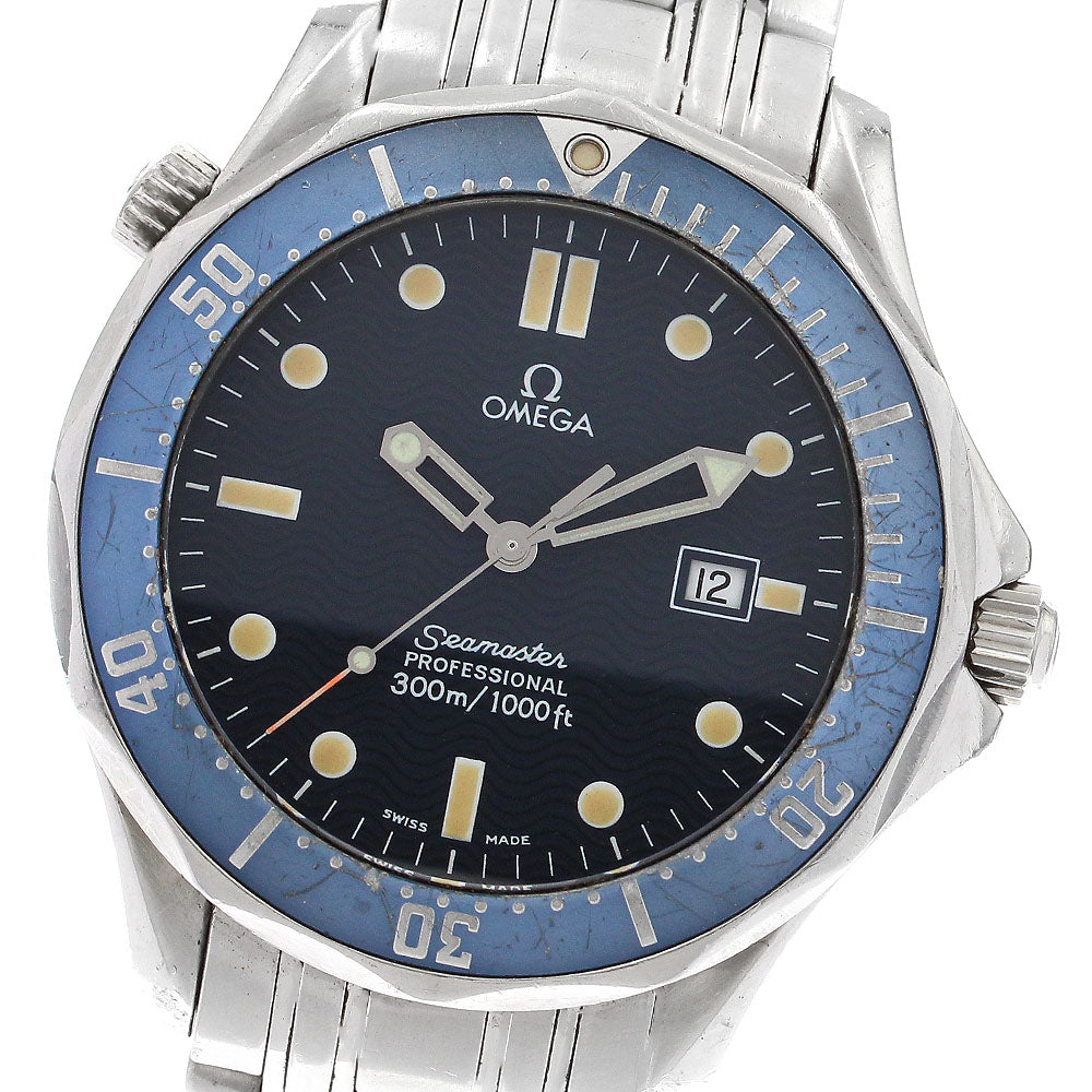 OMEGA Seamaster300 2541.80 Date Navy Dial Quartz Men's Watch_902736