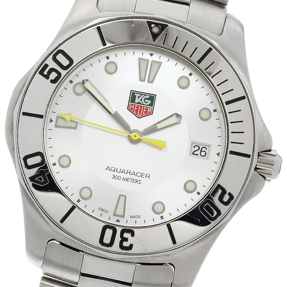 TAG HEUER Aqua racer WAB1111 Date Silver Dial Quartz Men's Watch_902759