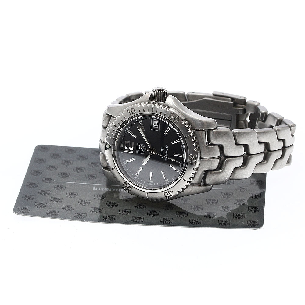 TAG HEUER Link WT1210A.BA0553 Date black Dial Quartz Men's Watch_902760