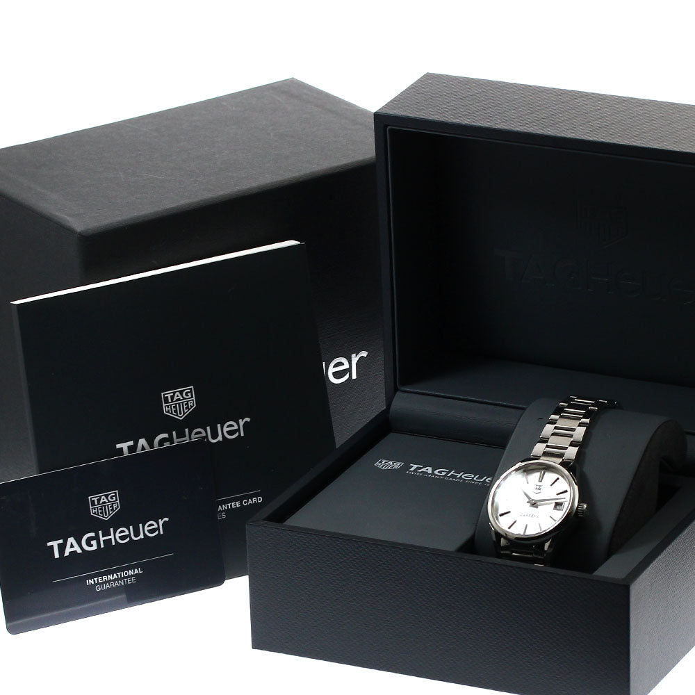 TAG HEUER Carrera WAR1311.BA0778 Date White shell Dial Quartz Ladies Watch_902765