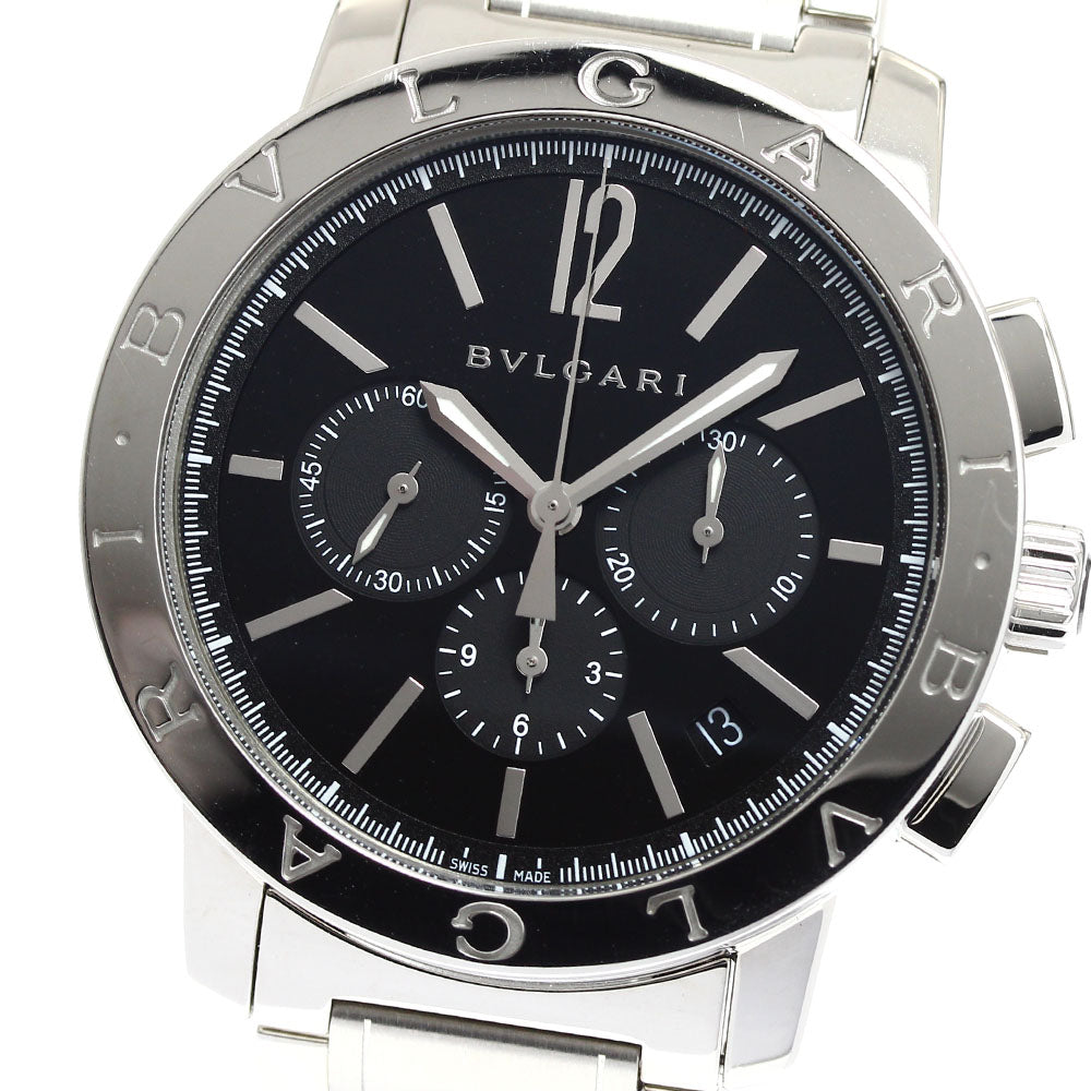 BVLGARI BVLGARIBVLGARI BB41SCH Date Chronograph black Dial Automatic Men's Watch_902796