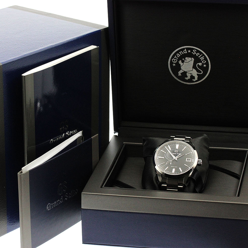 SEIKO Grand Seiko SBGA301/9R65-0BM0 Power reserve date black Dial Spring drive Men's Watch_902808