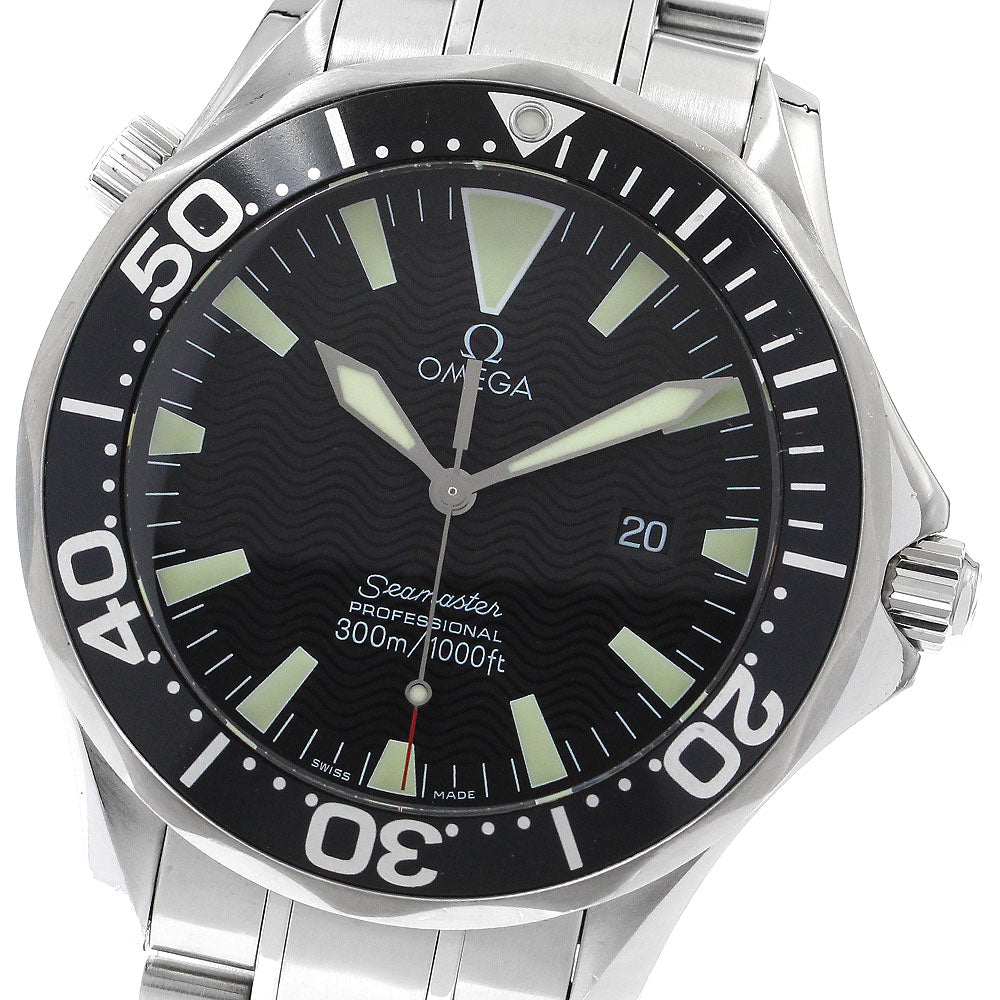 OMEGA Seamaster300 2264.50 Date Black Dial Quartz Men's Watch_902814
