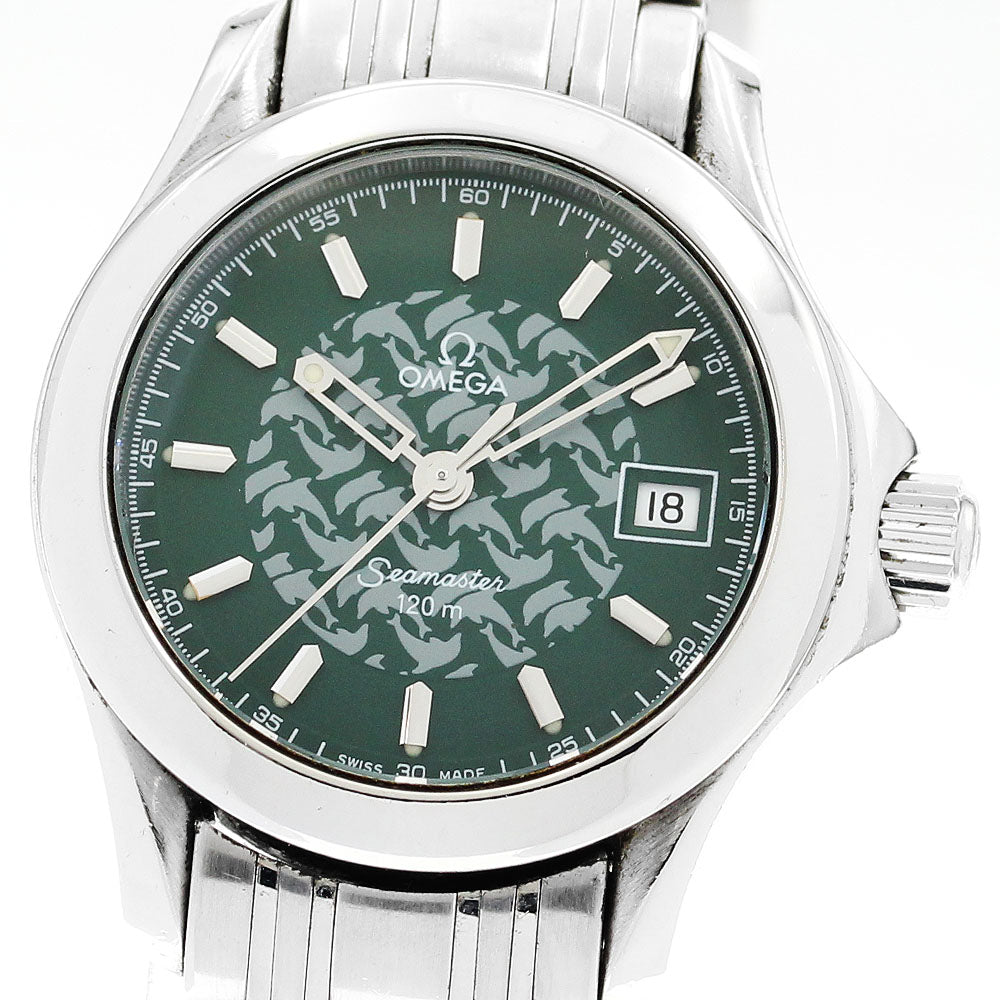 OMEGA Seamaster120 Jacques Mayol 1998 2586.70 green Dial Quartz Ladies_902816