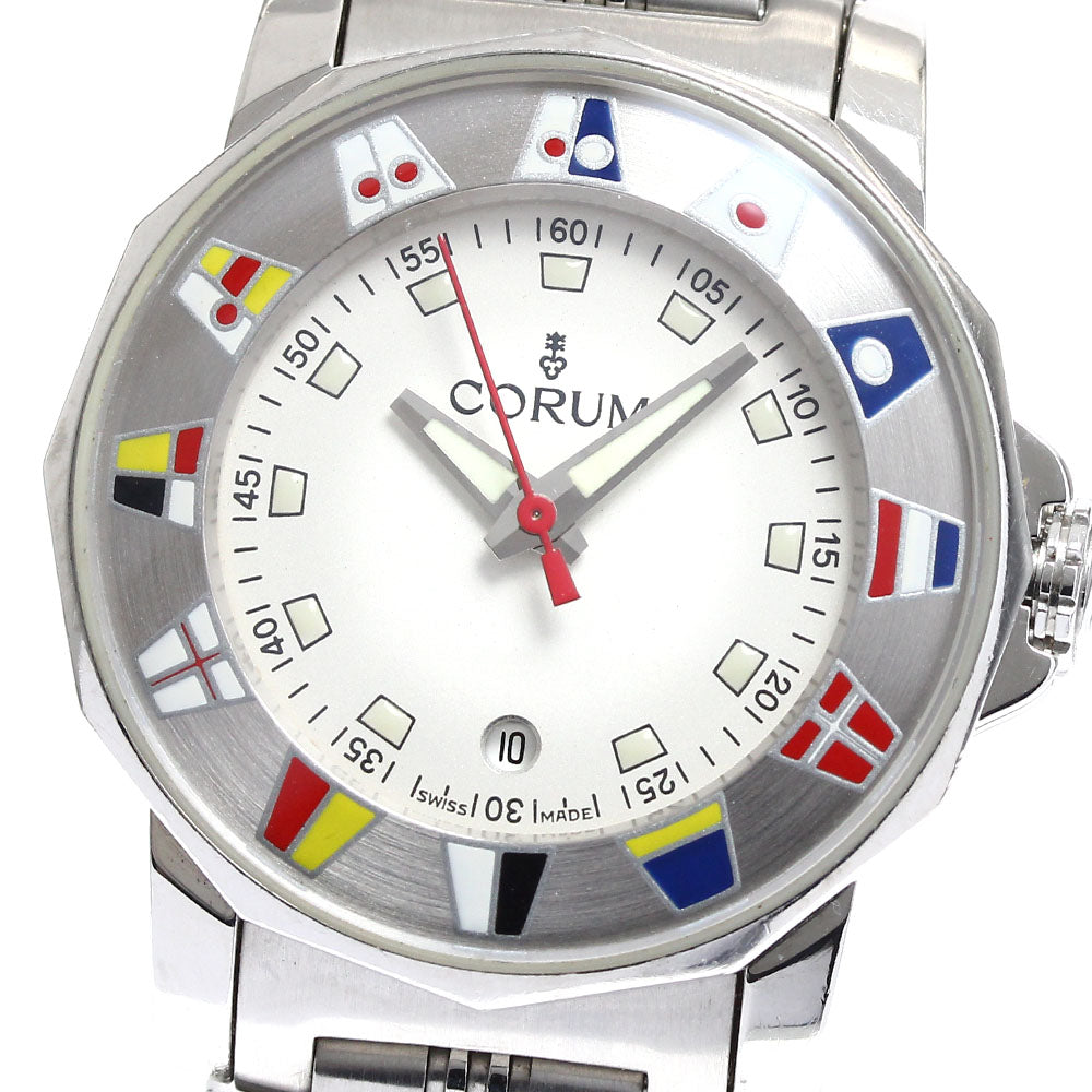 CORUM Admirals cup 039.430.20 Date white Dial Quartz Ladies Watch_902856