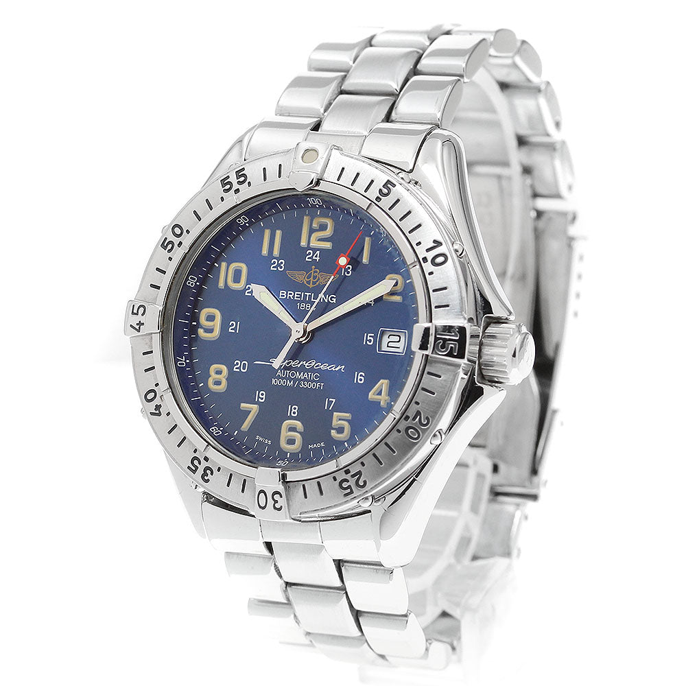 BREITLING Super Ocean A17040 Date blue Dial Automatic Men's Watch_902878
