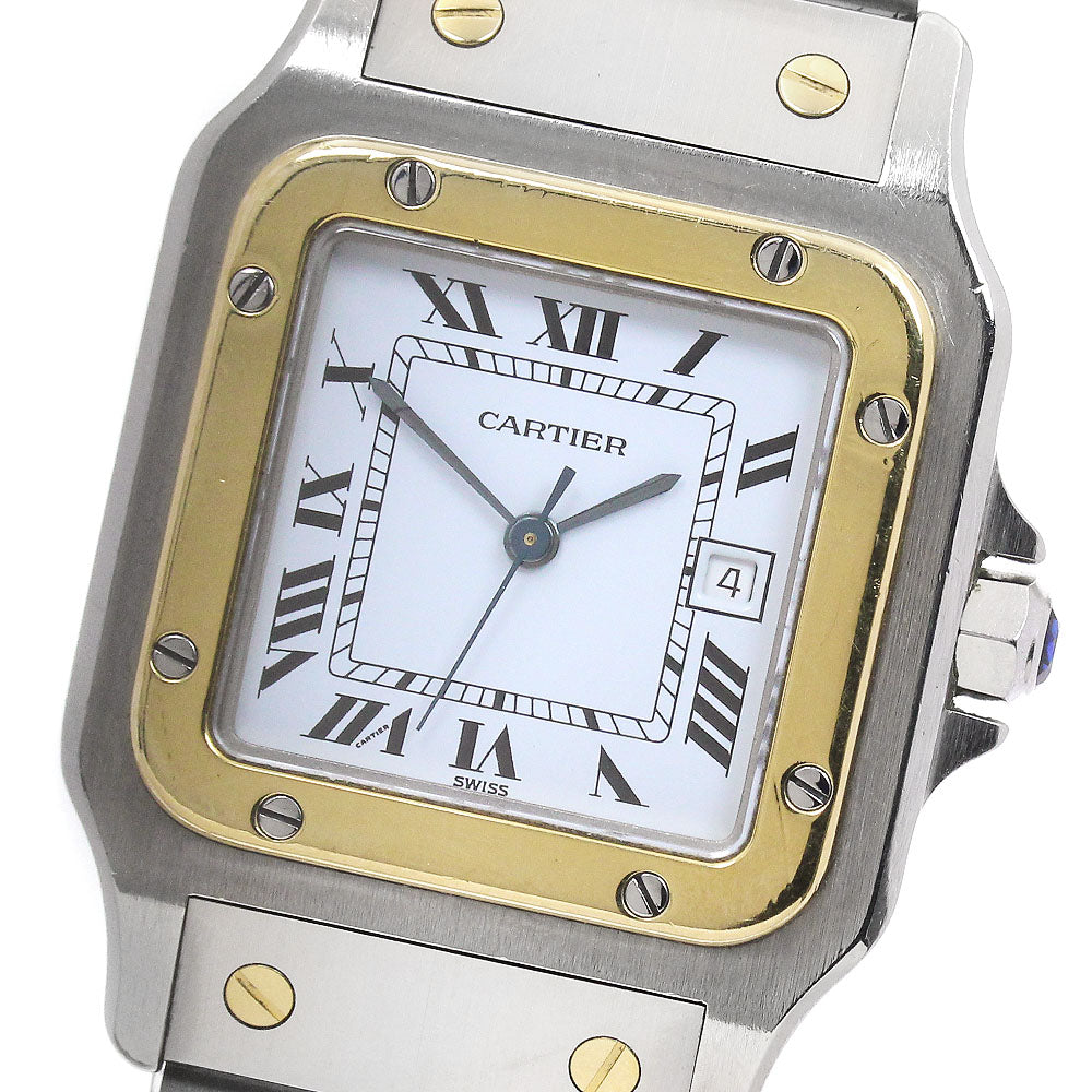 CARTIER Santos GalbeeLM YG2 tone White Dial Automatic Men's Watch_902866