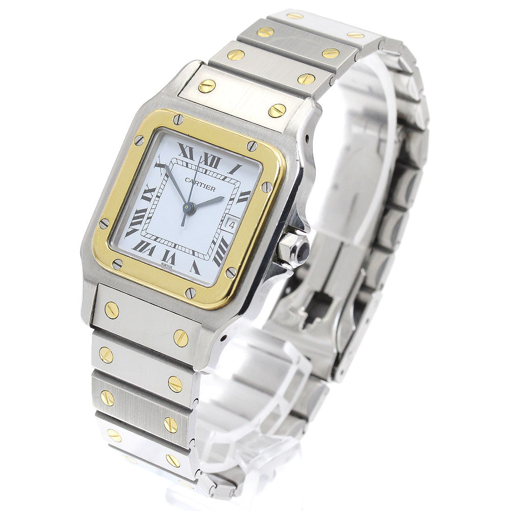 CARTIER Santos GalbeeLM YG2 tone White Dial Automatic Men's Watch_902866