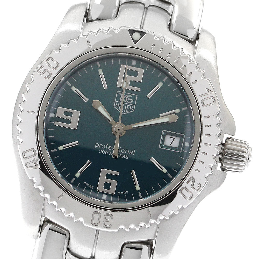 TAG HEUER Link WT1319 Date Emerald green Dial Quartz Ladies Watch_902890