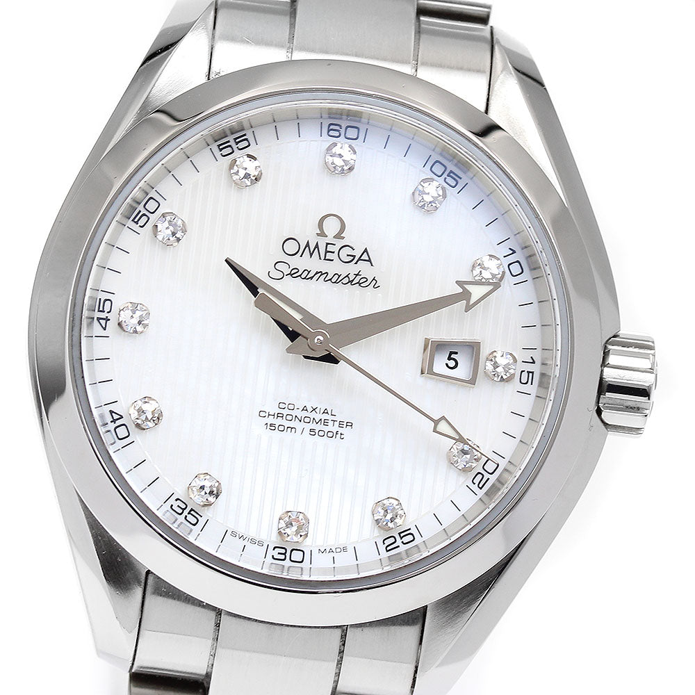 OMEGA Seamaster Aqua Terra 231.10.34.20.55.001 Co-Axial 12P Diamond White shell Dial Automatic Ladies Watch_902892