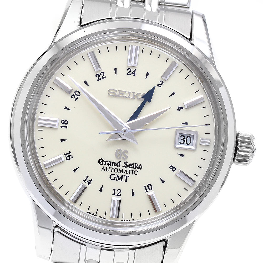 SEIKO Grand Seiko Shizukuishi Luxury Watch Workshop Sales Model SBGM00C/9S56-00D0 GMT date beige Dial Automatic Men's Watch_902898